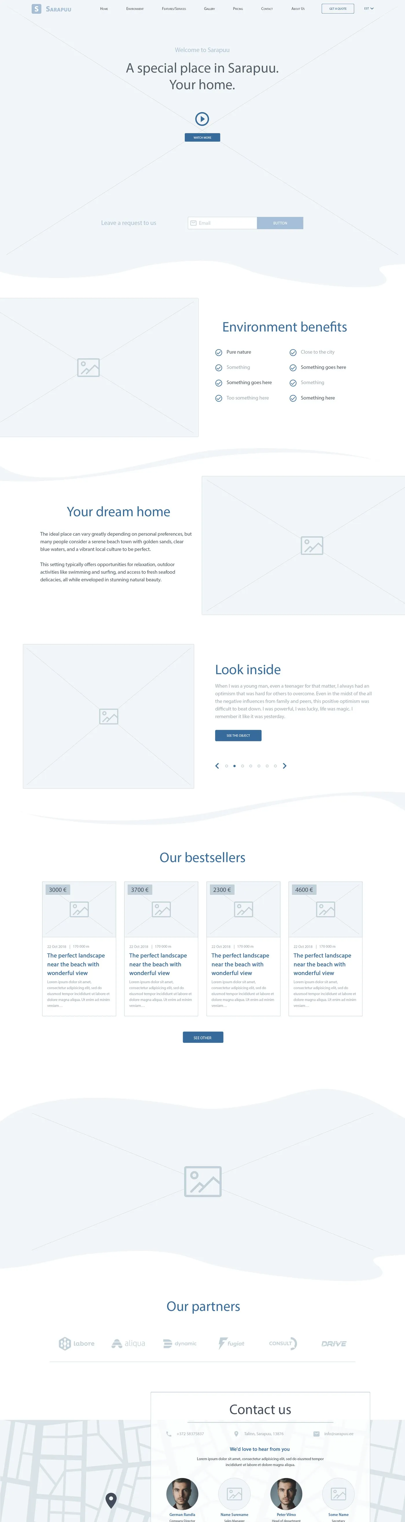Sarapuu — Land Sales Website