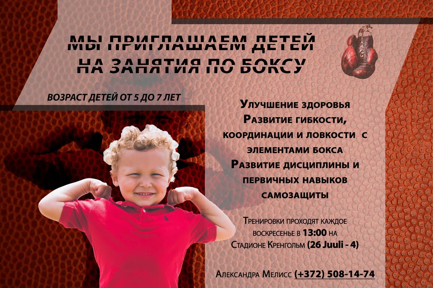 Promotional Materials for a Boxing Club